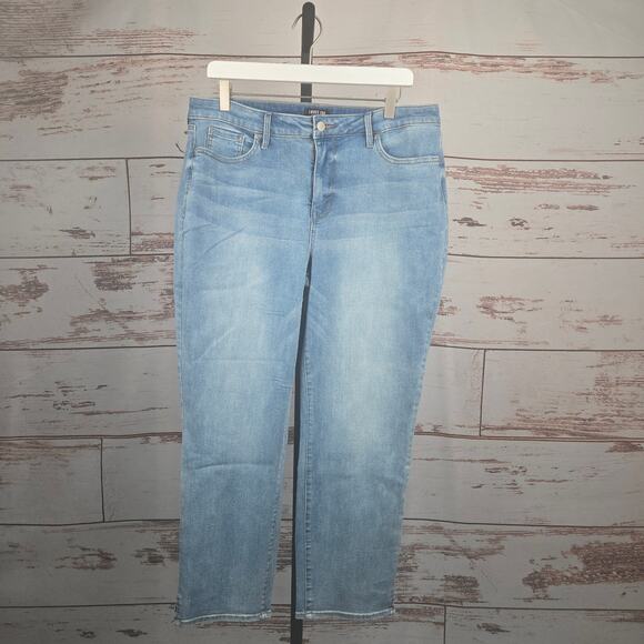 NYDJ Curves 360 Slim Straight Ankle Jean Size 14 Short - Picture 1 of 7